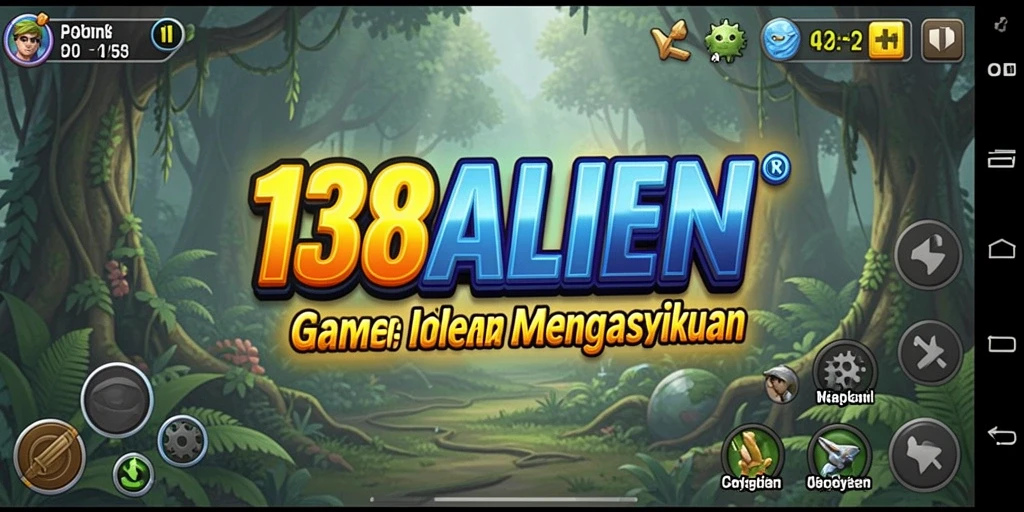 Tampilan gameplay seru di 138ALIEN dengan karakter alien.