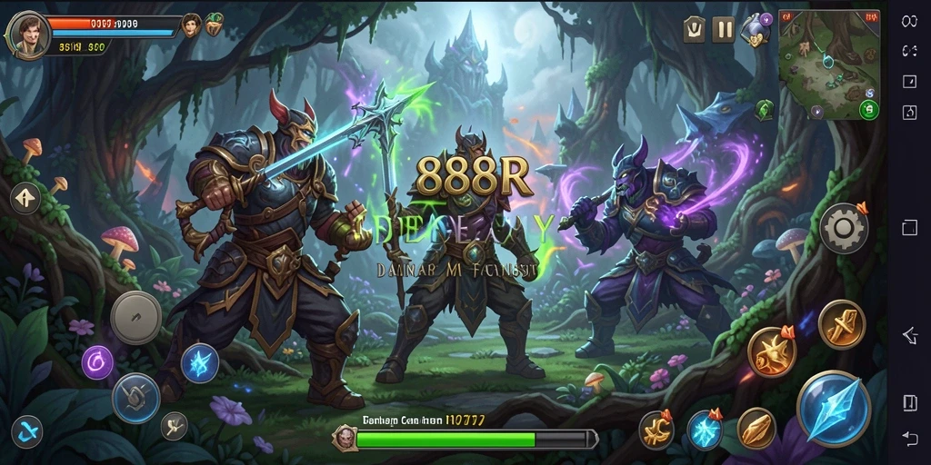 Screenshot utama 888R menampilkan gameplay seru di dunia petualangan.