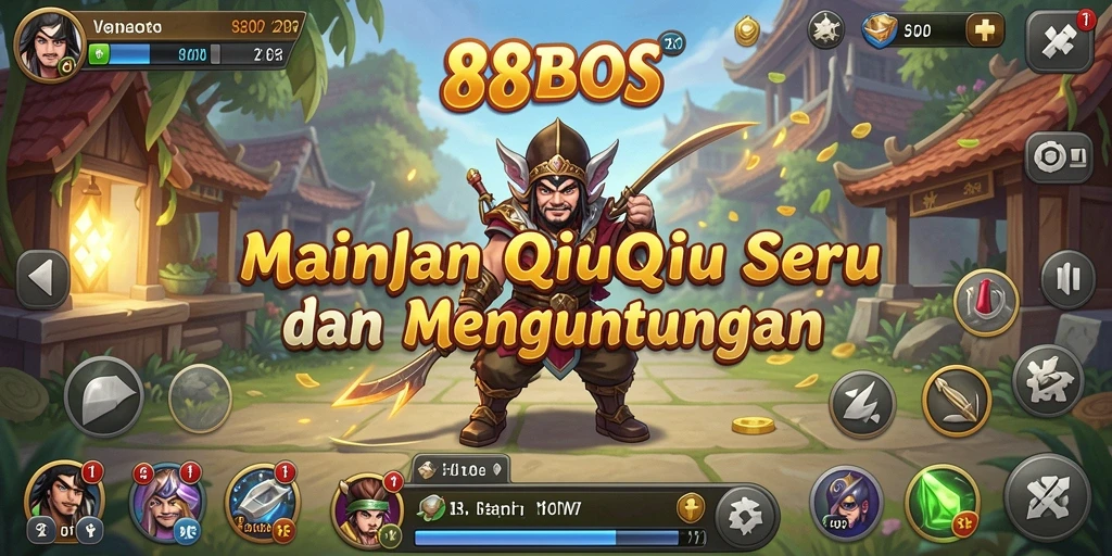 Tampilan gameplay QiuQiu yang mendebarkan di 88BOS.