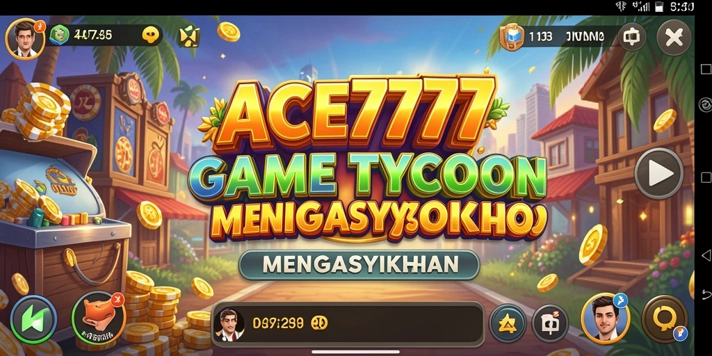 Tampilan gameplay ACE777 yang menarik dan strategis di dunia Tycoon.