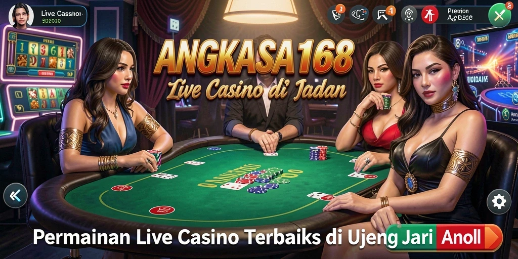 Gameplay Live Casino yang mengasyikkan di ANGKASA168.