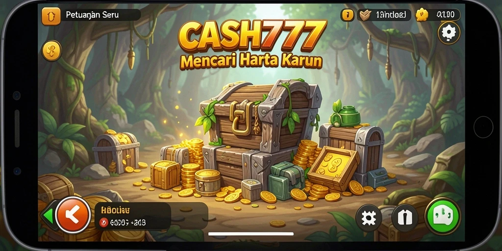 Screenshot gameplay CASH777 menunjukkan petualangan menegangkan di dunia baru.