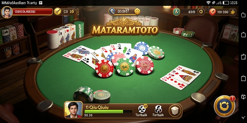 Tampilan gameplay QiuQiu yang seru dalam MATARAMTOTO.