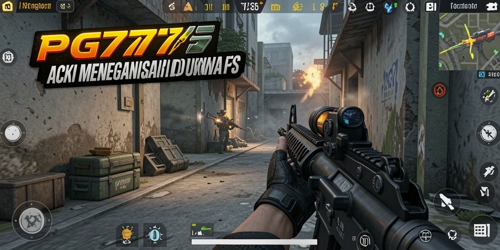 Tampilan gameplay PG777 dengan aksi tembak-menembak yang seru.