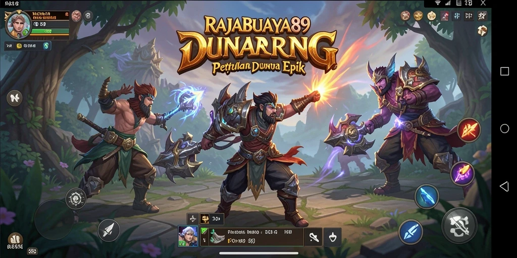 Screenshot gameplay RAJABUAYA89 menunjukkan aksi petualangan yang menegangkan.