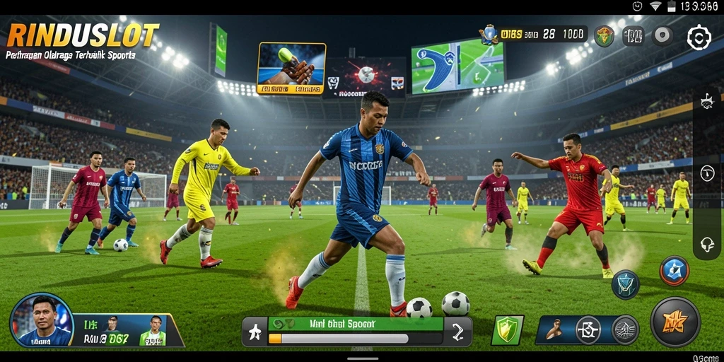 Screenshot menunjukkan intensitas gameplay RINDUSLOT di berbagai olahraga.