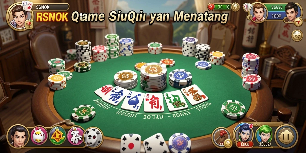 Gameplay seru QiuQiu di RSNOK menunjukkan momen ketegangan.