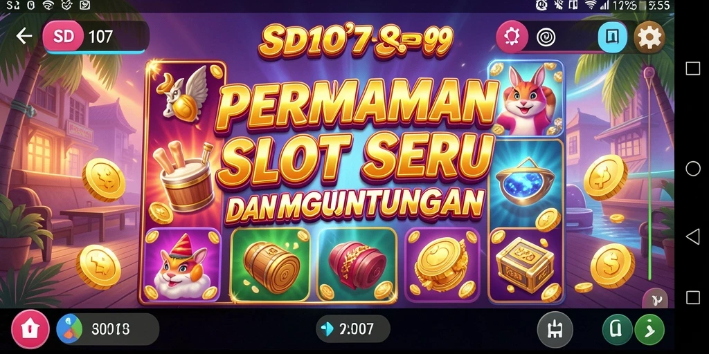 Tampilan screenshot SD107 menampilkan aksi Slot yang mendebarkan.