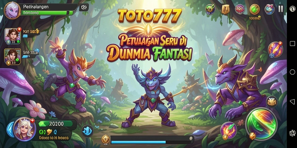 Screenshot TOTO777 menampilkan aksi seru dalam petualangan epik.