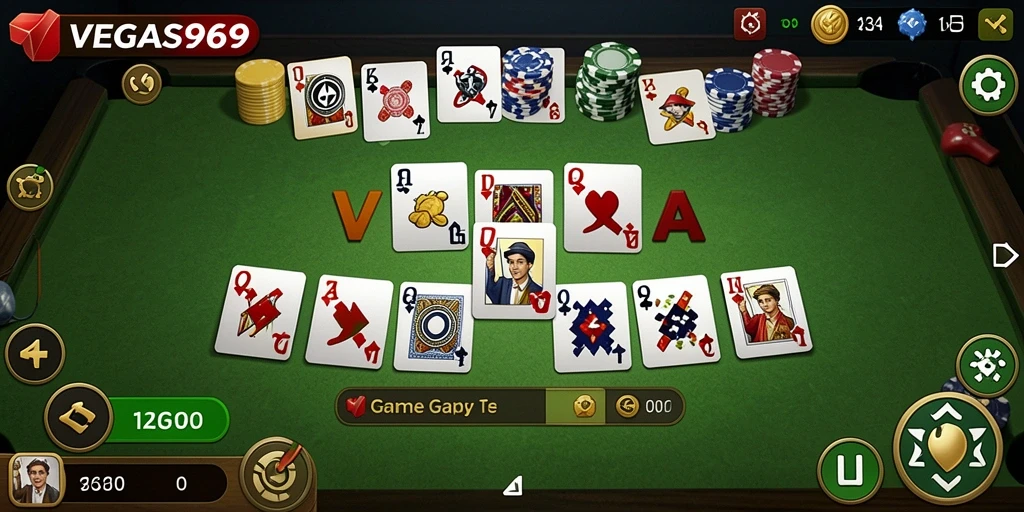 Tampilan gameplay seru dan interaktif pada VEGAS969 Gaple.